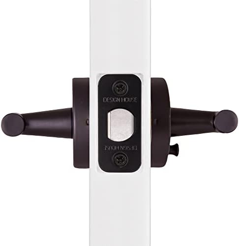 Design House Eastport 582635 Door Lever Lock Matte Black