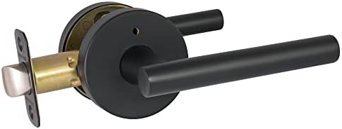 Design House Eastport 582635 Door Lever Lock Matte Black