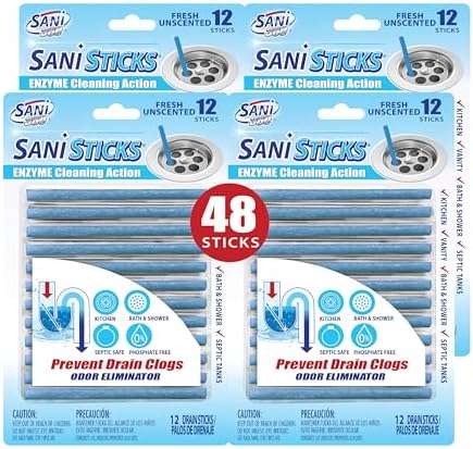 Sani 360 Sani Sticks Eliminate Drains Stays Fresh 48 Count