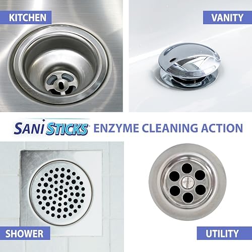 Sani 360 Sani Sticks Eliminate Drains Stays Fresh 48 Count